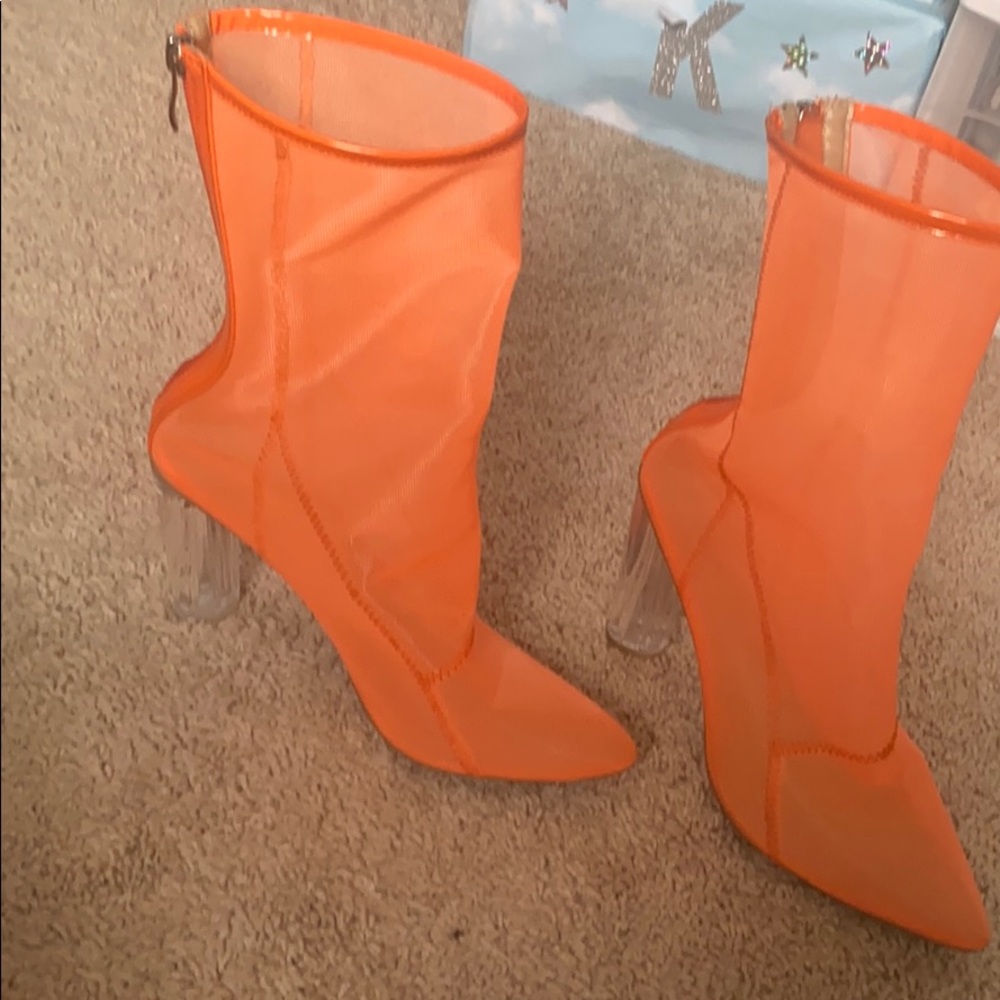 Ego Orange booties heels